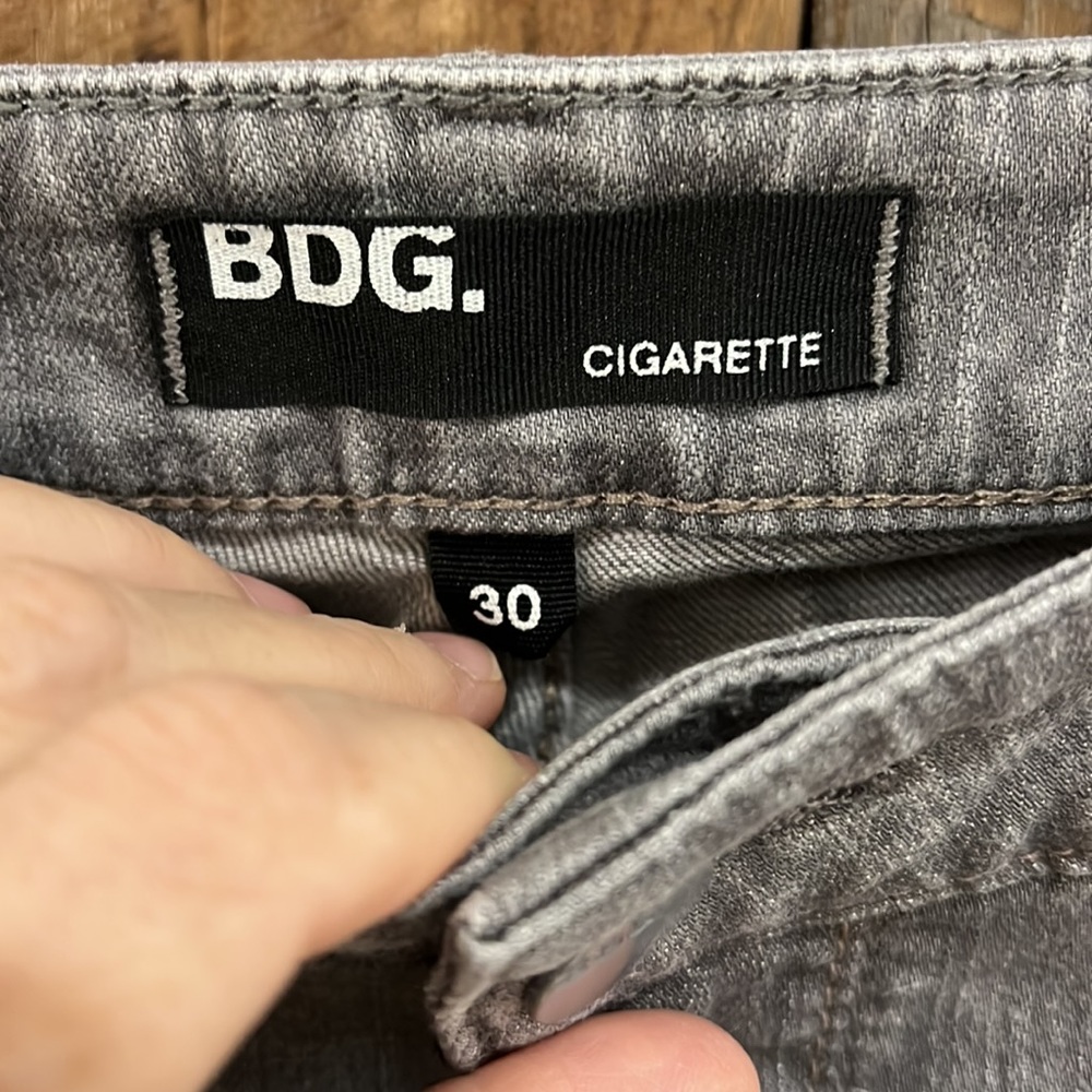 BDG Urban Outfitters Gray Ankle Cigarette Jeans 30 - Picture 2 of 6